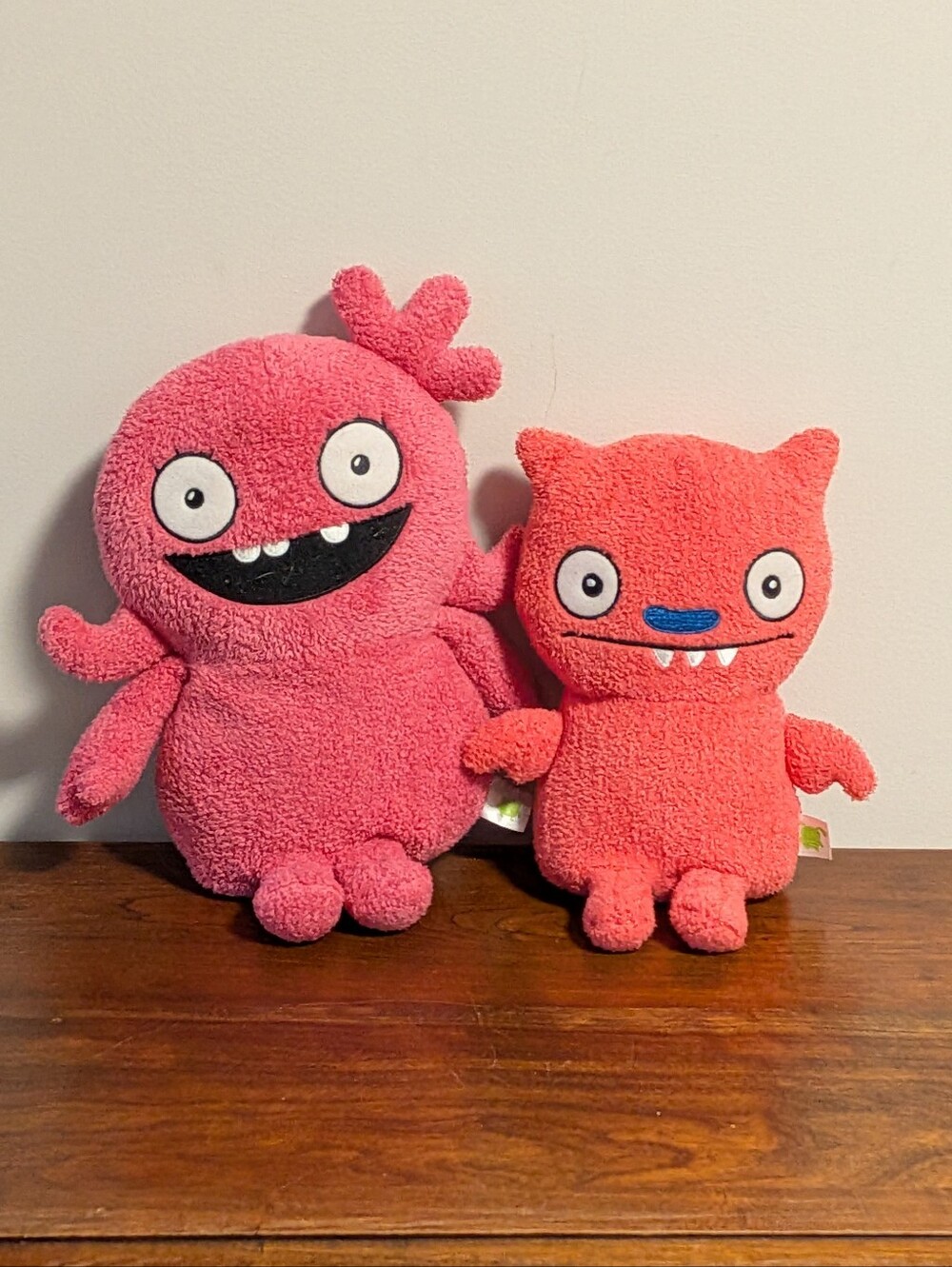 Hasbro. Ugly Dolls. Pink Plush Monster Toy - Soft Kids Stuffed Animal. Set Of 2.